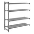 Cambro Camshelving Basics Plus Add-On 4V Shelving Unit – Brushed Graphite