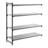 Cambro Camshelving Basics Plus Add-On 4S Shelving Unit – Brushed Graphite