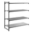 Cambro Camshelving Basics Plus Add-On 4VS Shelving Unit – Brushed Graphite