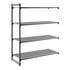 Cambro Camshelving Basics Plus Add-On 4V Shelving Unit – Brushed Graphite