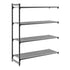 Cambro Camshelving Basics Plus Add-On 4V Shelving Unit – Brushed Graphite