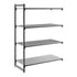 Cambro Camshelving Basics Plus Add-On 4VS Shelving Unit – Brushed Graphite