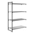 Cambro Camshelving Basics Plus Add-On 4VS Shelving Unit – Brushed Graphite