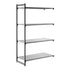 Cambro Camshelving Basics Plus Add-On 4S Shelving Unit – Brushed Graphite