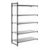 Cambro Camshelving Basics Plus Add-On 5S Shelving Unit – Brushed Graphite