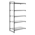Cambro Camshelving Basics Plus Add-On 5S Shelving Unit – Brushed Graphite