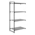 Cambro Camshelving Basics Plus Add-On 4V Shelving Unit – Brushed Graphite