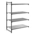 Cambro Camshelving Basics Plus Add-On 4VS Shelving Unit – Brushed Graphite