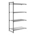 Cambro Camshelving Basics Plus Add-On 4VS Shelving Unit – Brushed Graphite