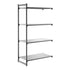 Cambro Camshelving Basics Plus Add-On 4S Shelving Unit – Brushed Graphite