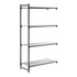 Cambro Camshelving Basics Plus Add-On 4S Shelving Unit – Brushed Graphite