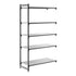 Cambro Camshelving Basics Plus Add-On 5S Shelving Unit – Brushed Graphite