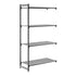 Cambro Camshelving Basics Plus Add-On 4V Shelving Unit – Brushed Graphite