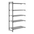 Cambro Camshelving Basics Plus Add-On 5V Shelving Unit – Brushed Graphite