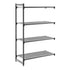 Cambro Camshelving Basics Plus Add-On 4V Shelving Unit – Brushed Graphite