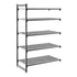 Cambro Camshelving Basics Plus Add-On 5V Shelving Unit – Brushed Graphite