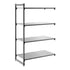 Cambro Camshelving Basics Plus Add-On 4S Shelving Unit – Brushed Graphite