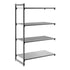 Cambro Camshelving Basics Plus Add-On 4VS Shelving Unit – Brushed Graphite