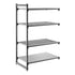 Cambro Camshelving Basics Plus Add-On 4VS Shelving Unit – Brushed Graphite