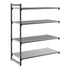 Cambro Camshelving Basics Plus Add-On 4VS Shelving Unit – Brushed Graphite