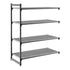 Cambro Camshelving Basics Plus Add-On 4V Shelving Unit – Brushed Graphite
