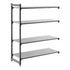 Cambro Camshelving Basics Plus Add-On 4S Shelving Unit – Brushed Graphite
