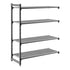 Cambro Camshelving Basics Plus Add-On 4V Shelving Unit – Brushed Graphite