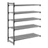 Cambro Camshelving Basics Plus Add-On 5V Shelving Unit – Brushed Graphite