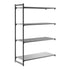 Cambro Camshelving Basics Plus Add-On 4VS Shelving Unit – Brushed Graphite