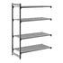 Cambro Camshelving Basics Plus Add-On 4V Shelving Unit – Brushed Graphite