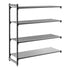 Cambro Camshelving Basics Plus Add-On 4vs Shelving Unit – Brushed Graphite