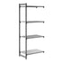 Cambro Camshelving Basics Plus Add-On 4vs Shelving Unit – Brushed Graphite
