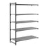Cambro Camshelving Basics Plus Add-On 5V Shelving Unit – Brushed Graphite