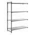 Cambro Camshelving Basics Plus Add-On 4S Shelving Unit – Brushed Graphite