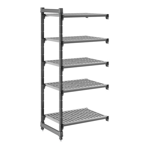 Cambro Camshelving Basics Plus Add-On 5V Shelving Unit – Brushed Graphite