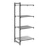 Cambro Camshelving Basics Plus Add-On 4vs Shelving Unit – Brushed Graphite