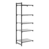 Cambro Camshelving Basics Plus Add-On 5S Shelving Unit – Brushed Graphite