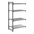 Cambro Camshelving Basics Plus Add-On 4vs Shelving Unit – Brushed Graphite
