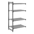 Cambro Camshelving Basics Plus Add-On 4V Shelving Unit – Brushed Graphite