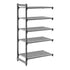 Cambro Camshelving Basics Plus Add-On 5V Shelving Unit – Brushed Graphite