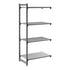 Cambro Camshelving Basics Plus Add-On 4vs Shelving Unit – Brushed Graphite