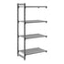 Cambro Camshelving Basics Plus Add-On 4V Shelving Unit – Brushed Graphite