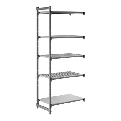 Cambro Camshelving Basics Plus Add-On 5VS Shelving Unit – Brushed Graphite