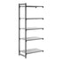 Cambro Camshelving Basics Plus Add-On 5S Shelving Unit – Brushed Graphite