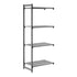 Cambro Camshelving Basics Plus Add-On 4V Shelving Unit – Brushed Graphite