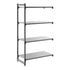 Cambro Camshelving Basics Plus Add-On 4S Shelving Unit – Brushed Graphite