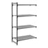 Cambro Camshelving Basics Plus Add-On 4V Shelving Unit – Brushed Graphite