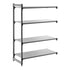 Cambro Camshelving Basics Plus Add-On 4S Shelving Unit – Brushed Graphite