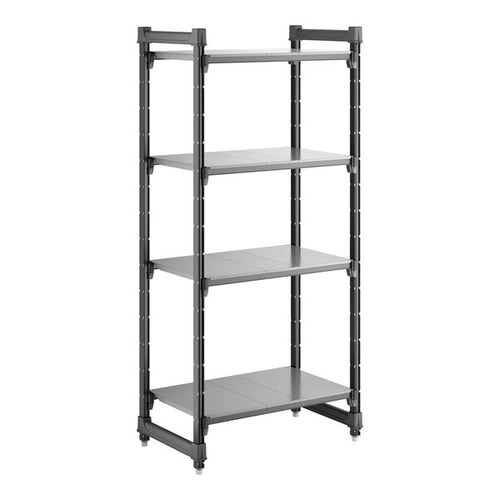 Cambro Camshelving Basics Plus Starter Shelving Unit – Brushed Graphite