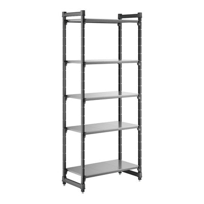 Cambro Camshelving Basics Plus Starter 5S Shelving Unit – Brushed Graphite